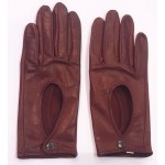Жіночі автомобільні шкіряні рукавички GlovesUA мод.200