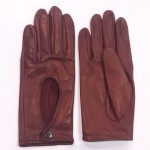 Жіночі автомобільні шкіряні рукавички GlovesUA мод.200