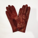 Жіночі автомобільні шкіряні рукавички GlovesUA мод.200