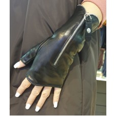 Жіночі рукавички шкіряні мітенки GlovesUA мод.545 чорний Жіночі рукавички шкіряні мітенки GlovesUA мод.545 чорний