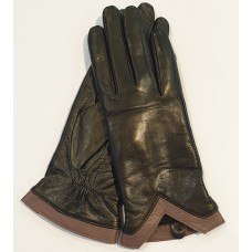 Женские кожаные сенсорные перчатки Pitas мод.LN0589ZS черные