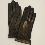 Женские кожаные сенсорные перчатки Pitas модLN0590ZS черные