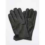 Мужские кожаные перчатки Tutemos с тиснением мод IS1113D черные