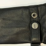 Мужские кожаные перчатки Tutemos с тиснением мод HP1098D черные