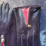 Жіночі шкіряні рукавички GlovesUA мод.435 баклажан / кардинал - Без підкладки Жіночі шкіряні рукавички GlovesUA мод.435 баклажан / кардинал