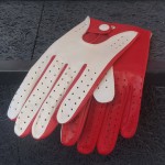 Жіночі шкіряні автомобільні рукавички GlovesUA мод.275 бежевий/кардинал (шов всередину, без отв, ремінець кардинал, кнопка обтягнута) - Шкіряні Жіночі шкіряні автомобільні рукавички GlovesUA мод.275 бежевий/кардинал (шов всередину, без отв, ремінець кардинал, кнопка обтягнута)