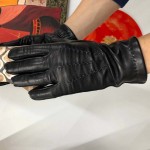 Мужские перчатки кожаные GlovesUA мод 497 черные (шов наружу)