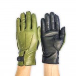 Рукавички чоловічі сенсорні із комбінованої шкіри GlovesUA мод.430, Альпійський зелений/Чорний Рукавички чоловічі сенсорні із комбінованої шкіри GlovesUA мод.430, Альпійський зелений/Чорний