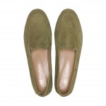 Лоферы Pellagio 001/3328 хаки замша