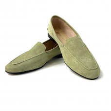 Лоферы Pellagio 001/3328 хаки замша