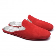 Комнатные тапочки женские Pellagio 3940 красная замша