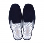 Комнатные тапочки женские Pellagio 3940 синяя замша