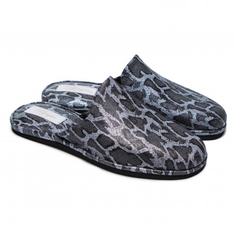 Комнатные тапочки женские Pellagio 420 серебряная змея