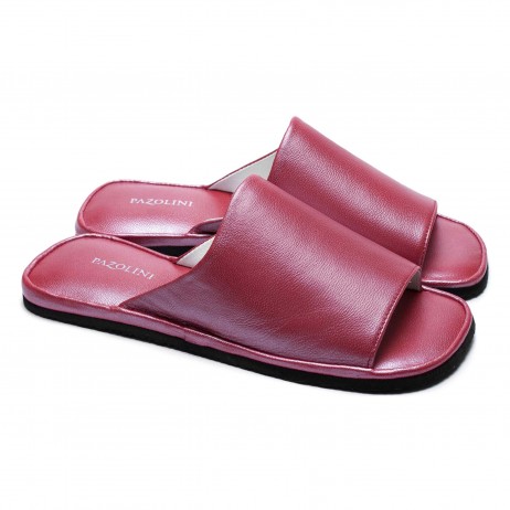 Комнатные тапочки женские Pellagio 360 темно-розовая напа