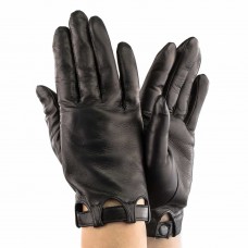 Женские перчатки кожаные GlovesUA мод.359 черные