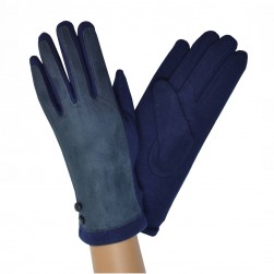 Женские перчатки трикотажные мод.598 синие