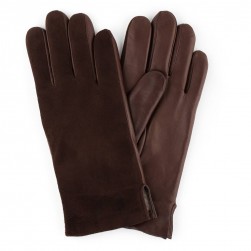 Чоловічі рукавички GlovesUA мод.158 темно-коричневі