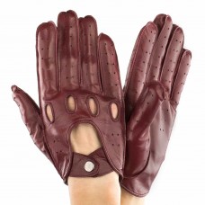 Чоловічі рукавички шкіряні мод.275 бордо