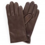 Чоловічі рукавички шкіряні GlovesUA мод.158 коричневі - На підкладці Чоловічі рукавички шкіряні GlovesUA мод.158 коричневі