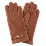 Чоловічі рукавички шкіряні GlovesUA мод.463 коньяк