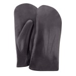 Чоловічі шкіряні рукавиці на хутрі GlovesUA мод.105 чорні (овчина)