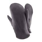 Чоловічі шкіряні рукавиці на хутрі GlovesUA мод.105 чорні (овчина)
