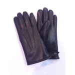 Чоловічі рукавички шкіряні на хутрі GlovesUA мод.080 чорні (овчина)
