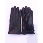 Чоловічі рукавички шкіряні на хутрі GlovesUA мод.080 чорні (овчина)