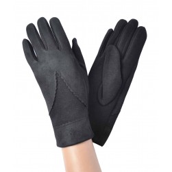 Женские перчатки трикотажные мод.8105 черные