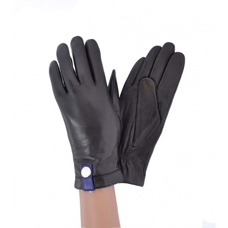 Женские перчатки кожаные Pitas мод.LN0462Z черные