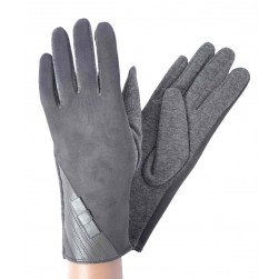 Женские перчатки трикотажные Superior мод.8118 серые