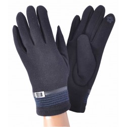 Женские перчатки трикотажные СЕНСОРНЫЕ Ranna мод.70-07 синие