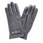 Чоловічі рукавички шкіряні GlovesUA мод.463 чорні (шкіра оленя)