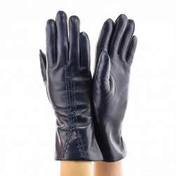 Женские перчатки кожаные Имидж Галант мод.220 темно-синие