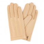 Мужские перчатки кожаные Имидж Галант мод.108 бежевые - Без подкладки Мужские перчатки кожаные Имидж Галант мод.108 бежевые