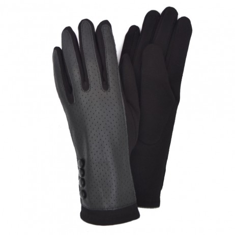 Женские перчатки Bella мод. 807 черные