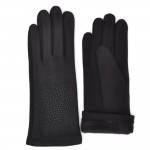 Женские перчатки трикотажные Bella мод.4801 черные