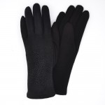 Женские перчатки трикотажные Bella мод.4801 черные