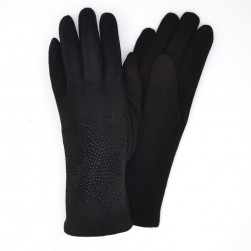 Женские перчатки трикотажные Bella мод.4801 черные