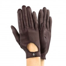 Жіночі шкіряні рукавички GlovesUA мод.274 гнила вишня