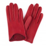 Женские перчатки кожаные Имидж Галант мод.377 красного цвета - Женские перчатки кожаные Имидж Галант мод.377 красного цвета