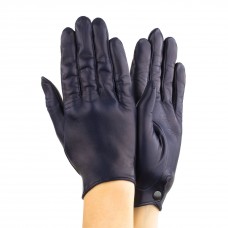 Женские перчатки кожаные  мод.394 джинс