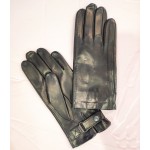 Чоловічі шкіряні рукавички GlovesUA мод.062 чорні