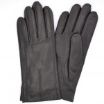 Чоловічі рукавички шкіряні GlovesUA мод.066 чорні