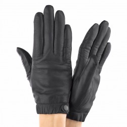 Женские перчатки кожаные мод.421 черные