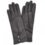 Женские перчатки кожаные мод.505 черные