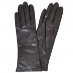 Женские перчатки кожаные мод.096 черные - Женские перчатки кожаные мод.096 черные