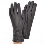 Женские перчатки кожаные мод.096 черные - Женские перчатки кожаные мод.096 черные