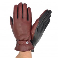 Чоловічі рукавички шкіряні на хутрі GlovesUA мод.080-463 бордо/чорні (овчина) Чоловічі рукавички шкіряні на хутрі GlovesUA мод.080-463 бордо/чорні (овчина)