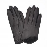 Женские перчатки кожаные мод.316 xчерные